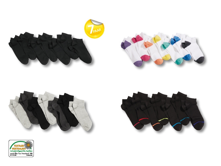 Sneakersocken, 7 Paar