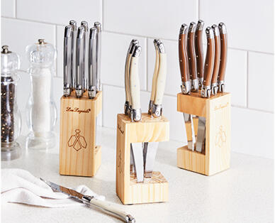 Lou Laguiole Steak Knife Block Set