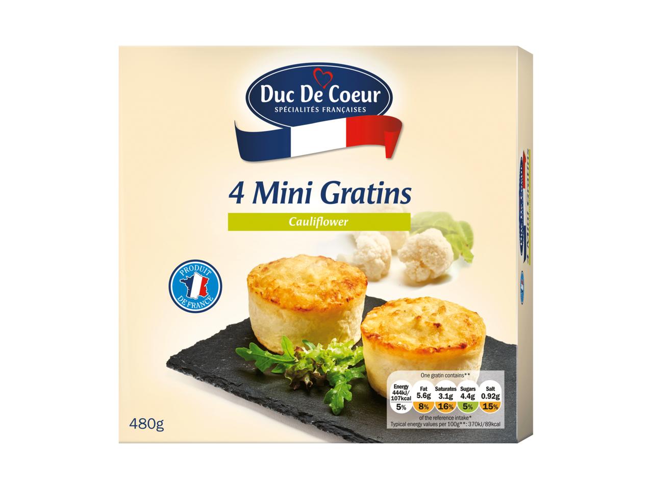 DUC DE COEUR 4 Mini Gratins