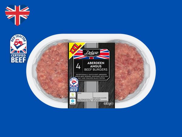 Deluxe 4 Aberdeen Angus British Beef Burgers