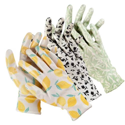 GARDENLINE Guanti da giardinaggio da donna, confezione doppia