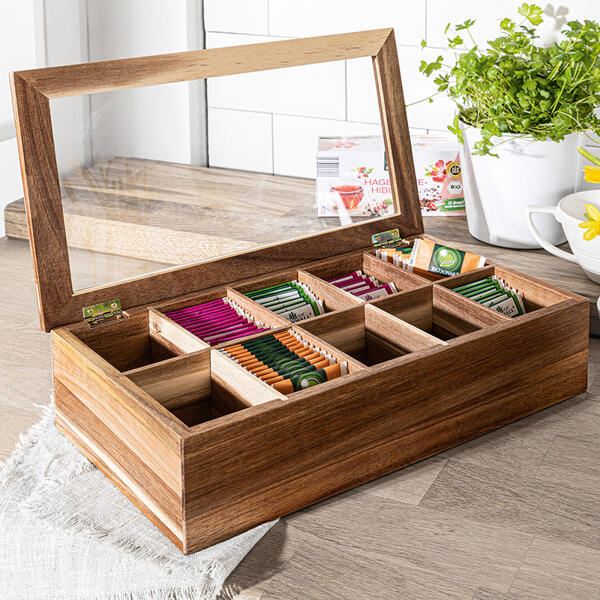 Teebox mit 10 Fächern