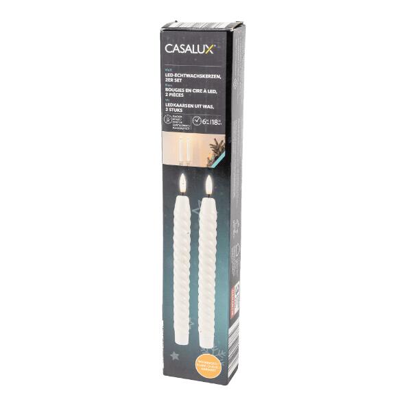 CASALUX(R) 				Bougies LED en cire
