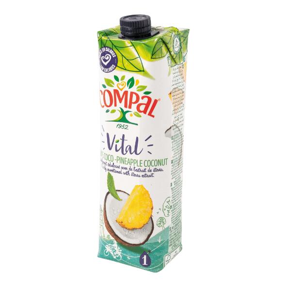 COMPAL(R) 				Jus d'ananas et de coco Vital