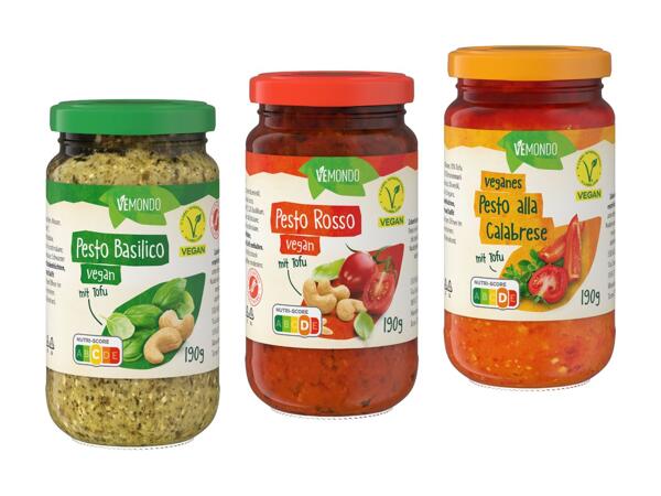 Pflanzliches Pesto mit Tofu