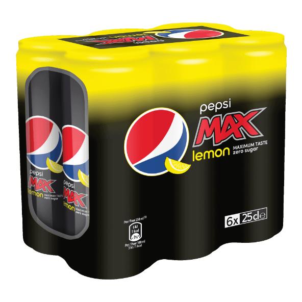 Pepsi Max Cool Lemon, 6 st.