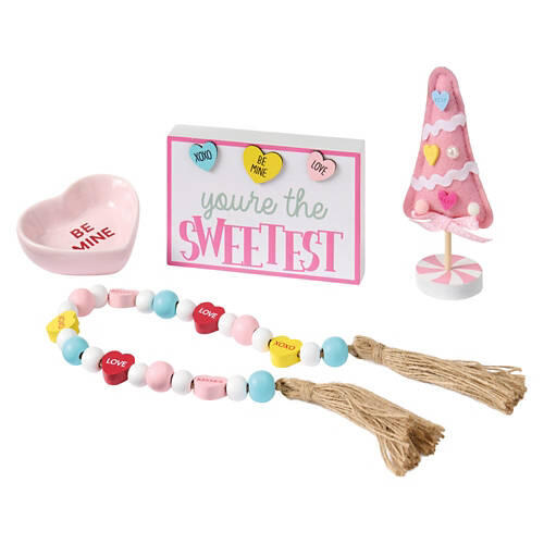 Valentine's Day Tray Objects - Conversation Hearts