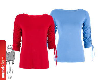 STEFFEN SCHRAUT Damen-Shirt, gerafft