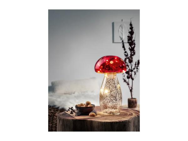 Livarno Home Red Light-Up Decorative Toadstool