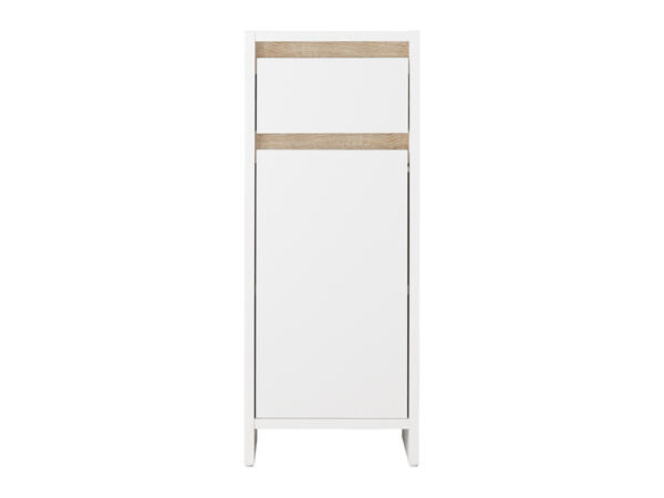 Bad-Seitenschrank "Oslo", mit Tür und Schublade, weiß