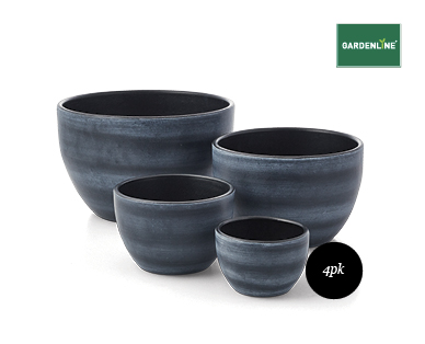 Painted Terracotta Pots 4pk