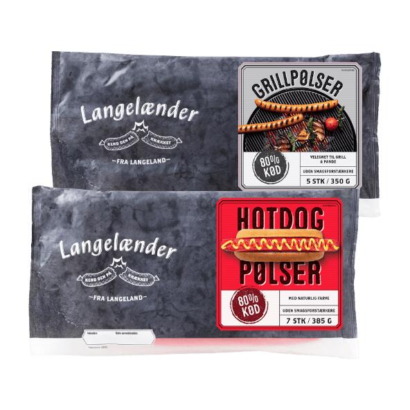 LANGELÆNDER Grill- eller hotdogpølser