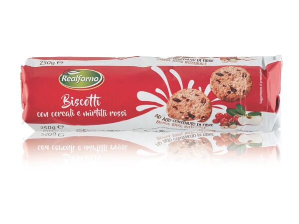 Biscuits with Cereals and Cranberries