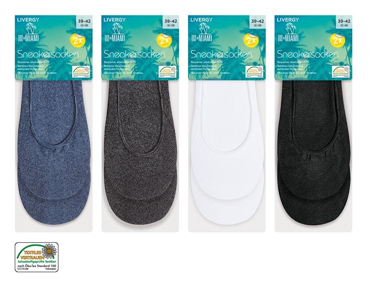 Sneakersocken, 2 Paar
