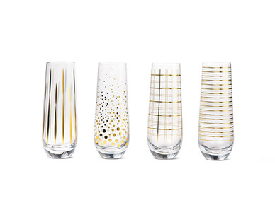 Crofton 4-Pack Wine or Champagne Glasses