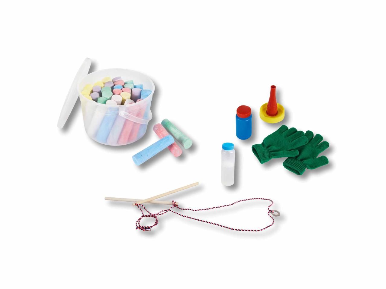 Jeu de bulles de savon XXL/ craies multicolores