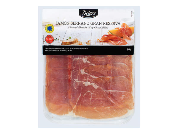 Deluxe Sliced Serrano Ham Gran Reserva