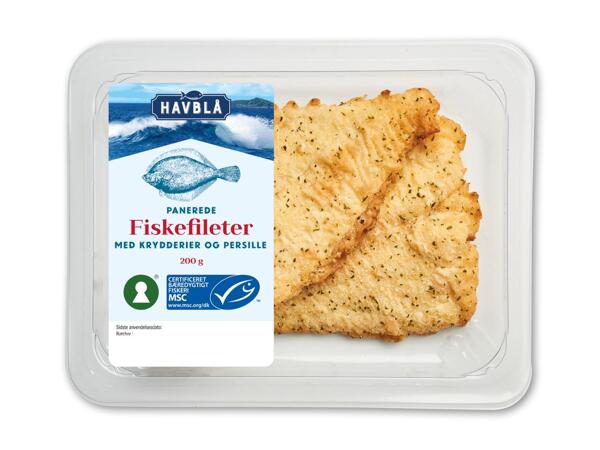 Panerede fiskefileter