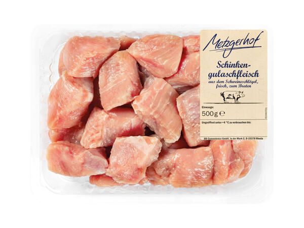 Frisches Schinkengulasch