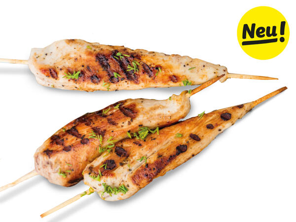 Frische Hendl Innenfiletspieße