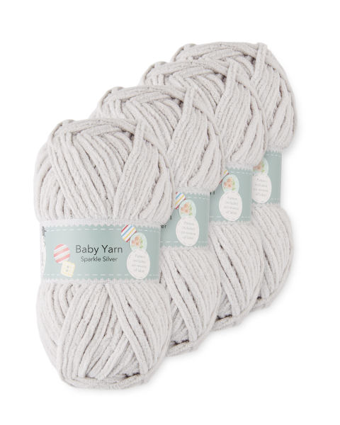 Baby Yarn Silver Sparkle