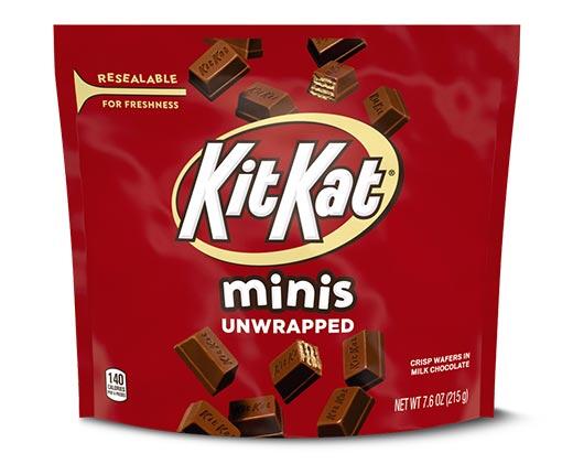 Hershey's 
 Reese's Peanut Butter Cup Minis or Kit Kat Minis