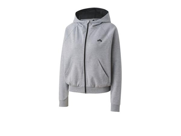 Ladies' zip through hoodie