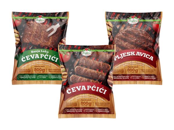 Ćevapčići oder Pljeskavica