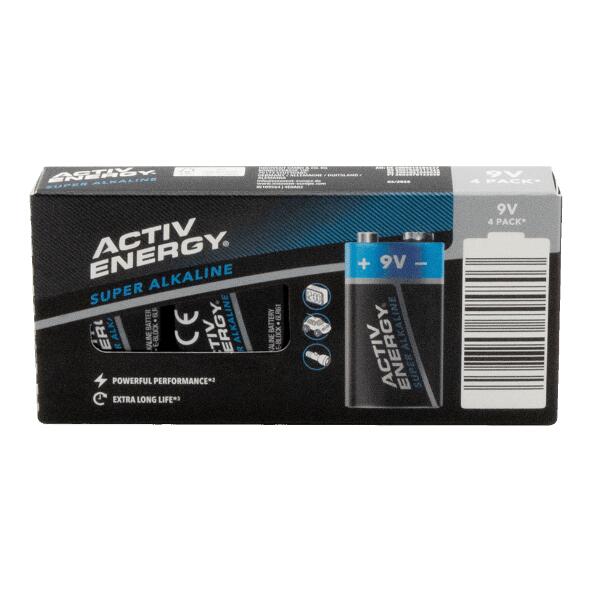 ACTIV ENERGY(R) 				Alkalinebatterijen, 4 st.