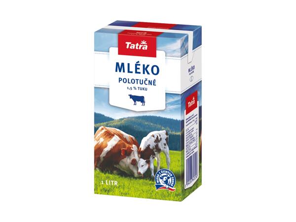 Polotučné mléko