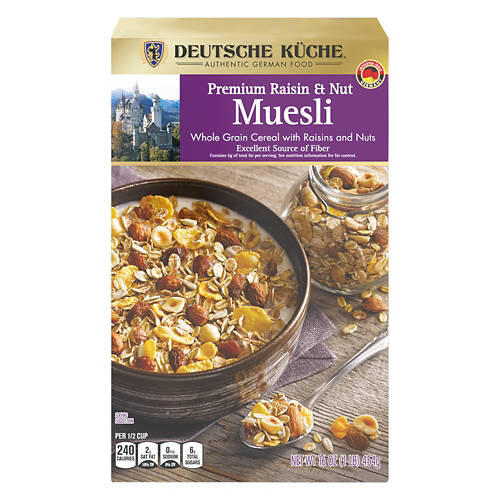 Premium Raisin & Nut Muesli, 16 oz