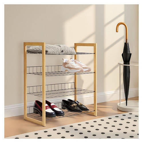 4 Tier Accessory Shelf, Black