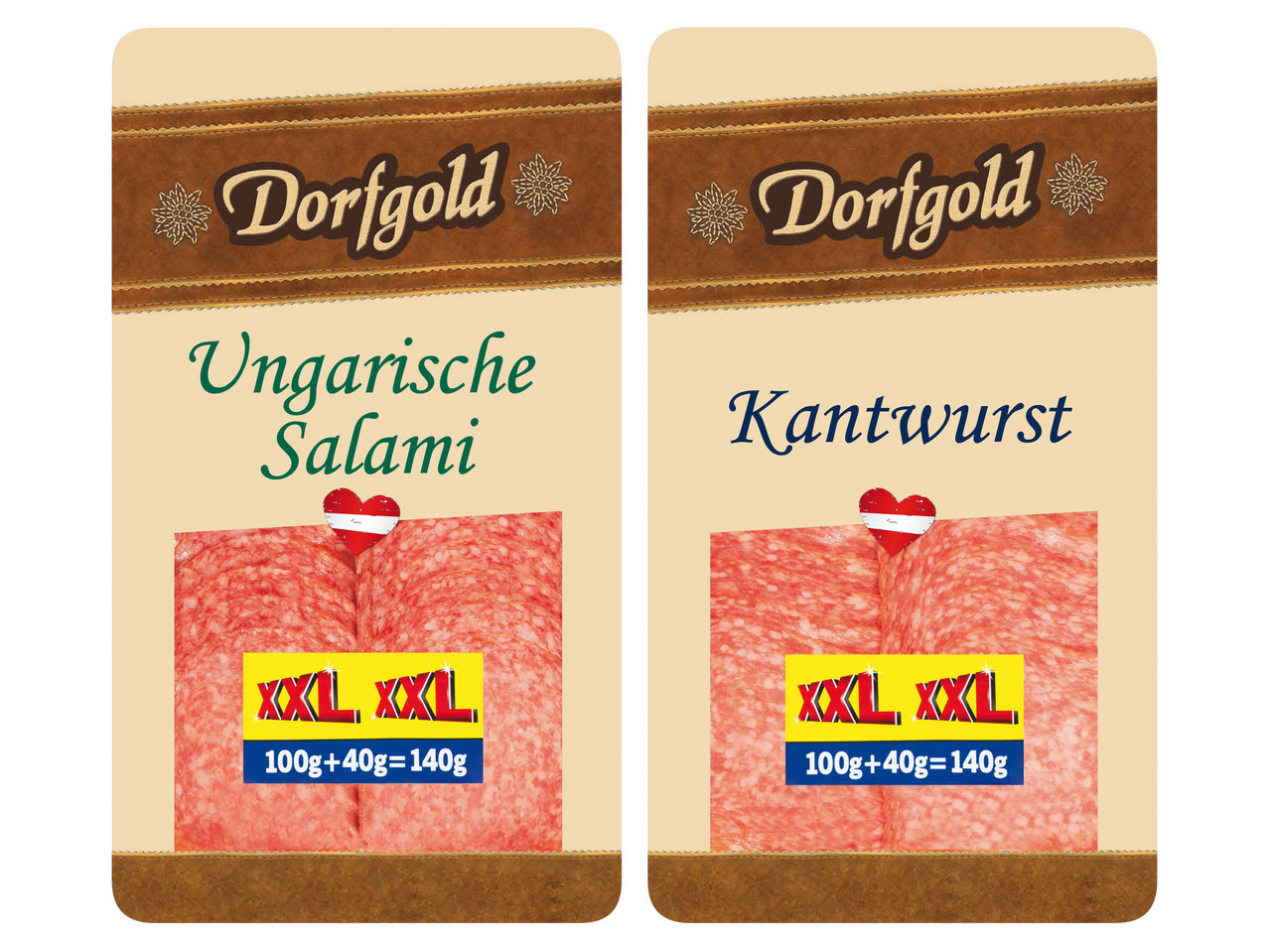 DORFGOLD Kantwurst/Ungarische Salami