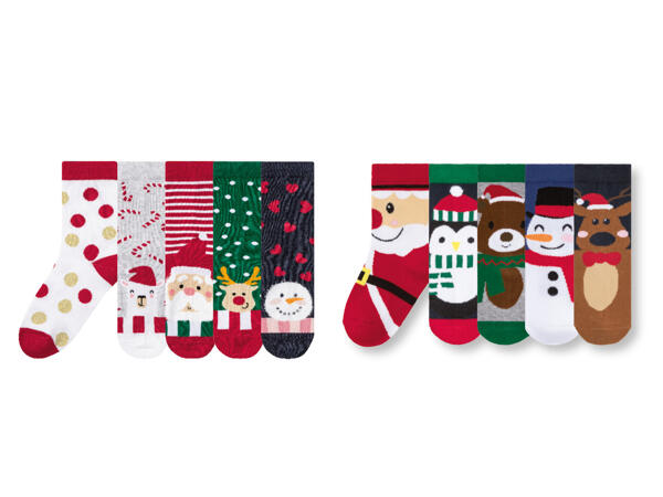Julstrumpor, 5-pack