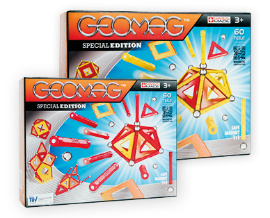 Lot de construction magnétique, 60 pièces GEOMAG™