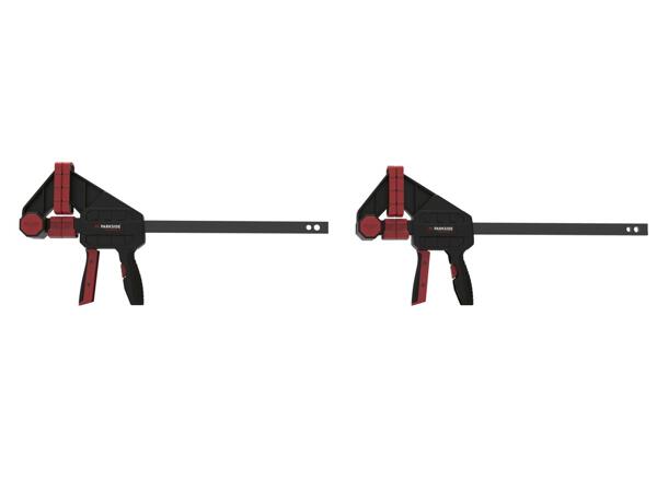 One-handed bar clamp, 1 or 2 pieces