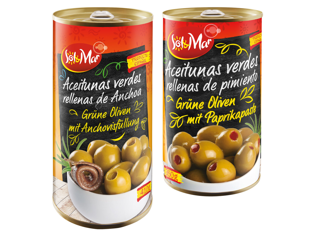 SOL & MAR Grüne Oliven