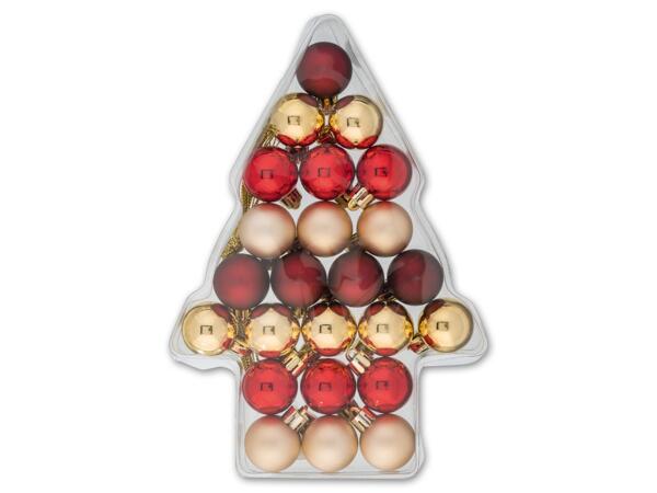 Christbaumkugeln, 24 Stück, Ø ca. 3 cm