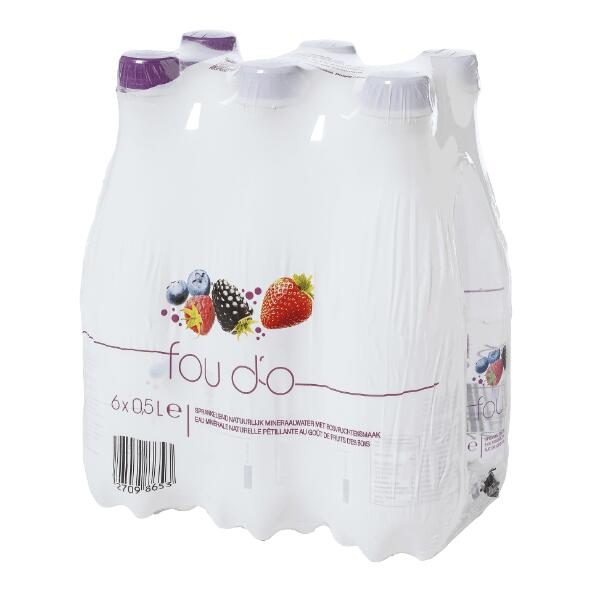 FOU D'O(R) 				Sprudelwasser Waldfrucht 6x50 cl