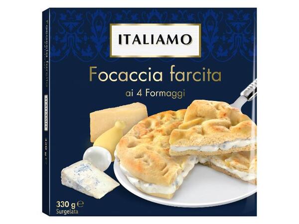 Focaccia Filled with 4 Cheese