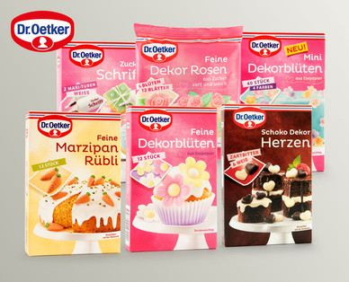 DR. OETKER Schoko- und Zuckerdekor/Zuckerschrift