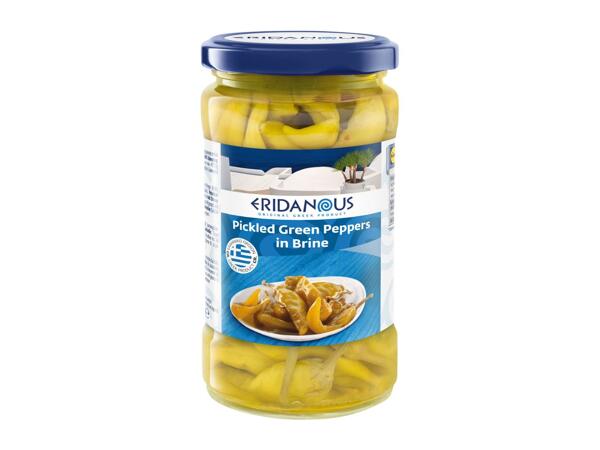 Pickled Green Peppers in Brine