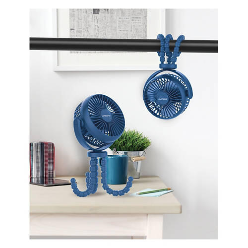 Portable Fan with Flexible Tripod, Blue