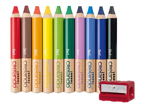 3 i 1-färgpennor, 10-pack