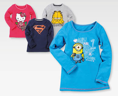 HELLO KITTY(R)/SUPERMAN™/THE GARFIELD/ICH EINFACH UNVERBESSERLICH™ Kinder-Langarmshirt