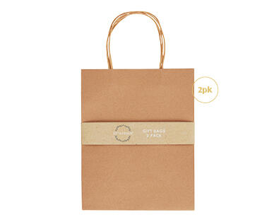Kraft Gift Bags 2pk