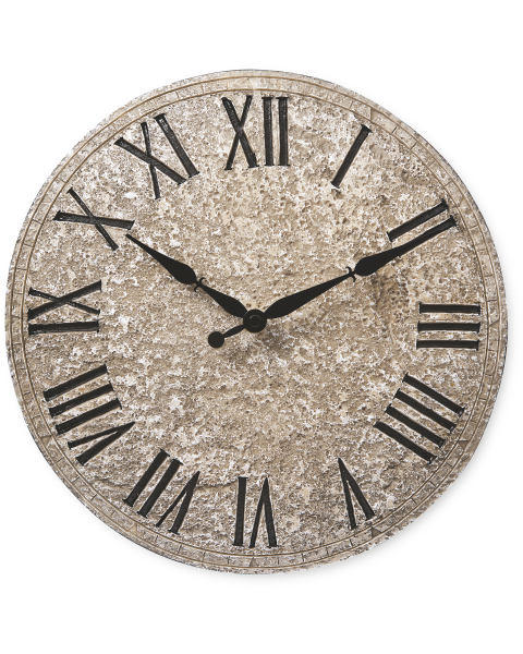 Limestone Outdoor Wall Clock