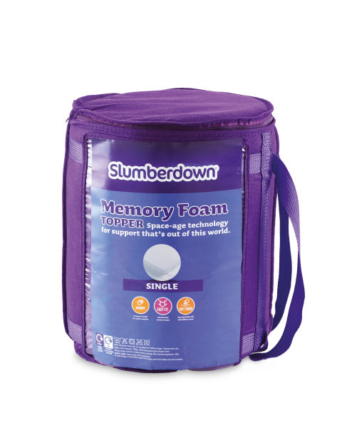 Memory Foam Single Mattress Topper