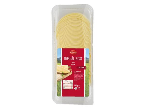 Skivad hushållsost