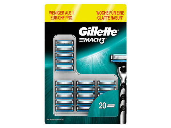 GILLETTE Mach3-Rasierklingen 20er